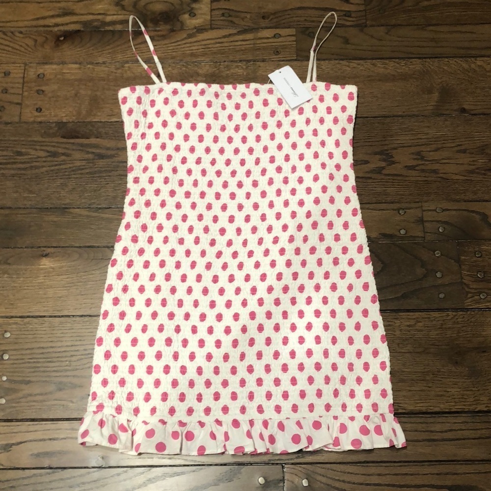 NWT Lovers + Friends Revolve Smock Polka Dot Dress - Picture 2 of 5